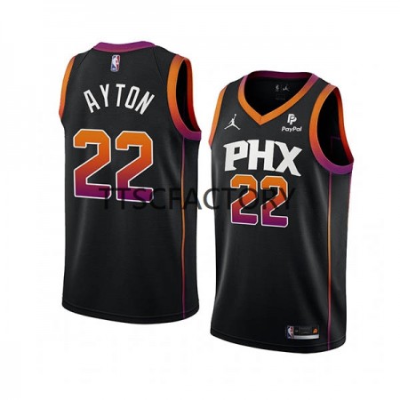Herren NBA Phoenix Suns Trikot DeAndre Ayton 22 Jordan 2022-23 Statement Edition Schwarz Swingman